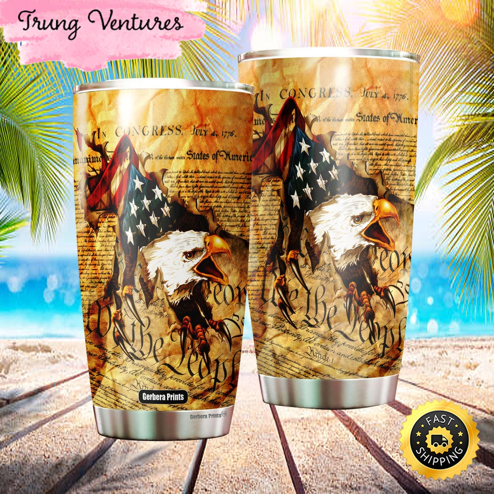 Independence Day 4th Of July Patriotic American Stainless Steel Tumbler Cup Travel Mug.jpg