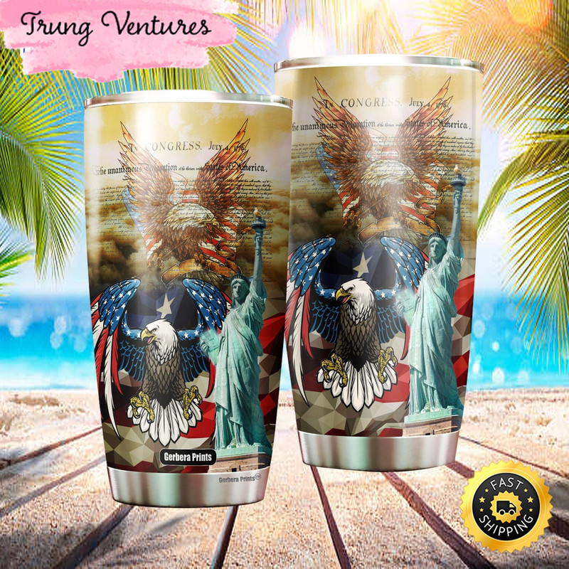 Independence Day 4th Of July Patriotic American Stainless Steel Tumbler Cup Travel.jpg