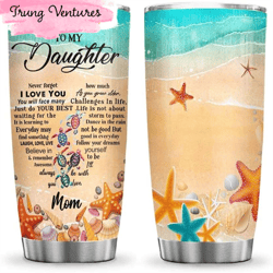 mom to daughter beach sea ocean turtle lover happy mothers day tumbler