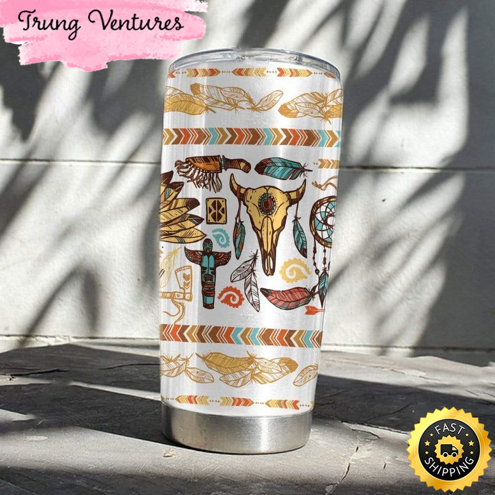 Native American Stainless Steel Tumbler Cup Travel.jpg