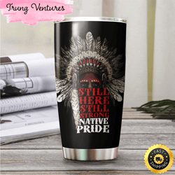 native american stainless steel tumbler cup travel mug