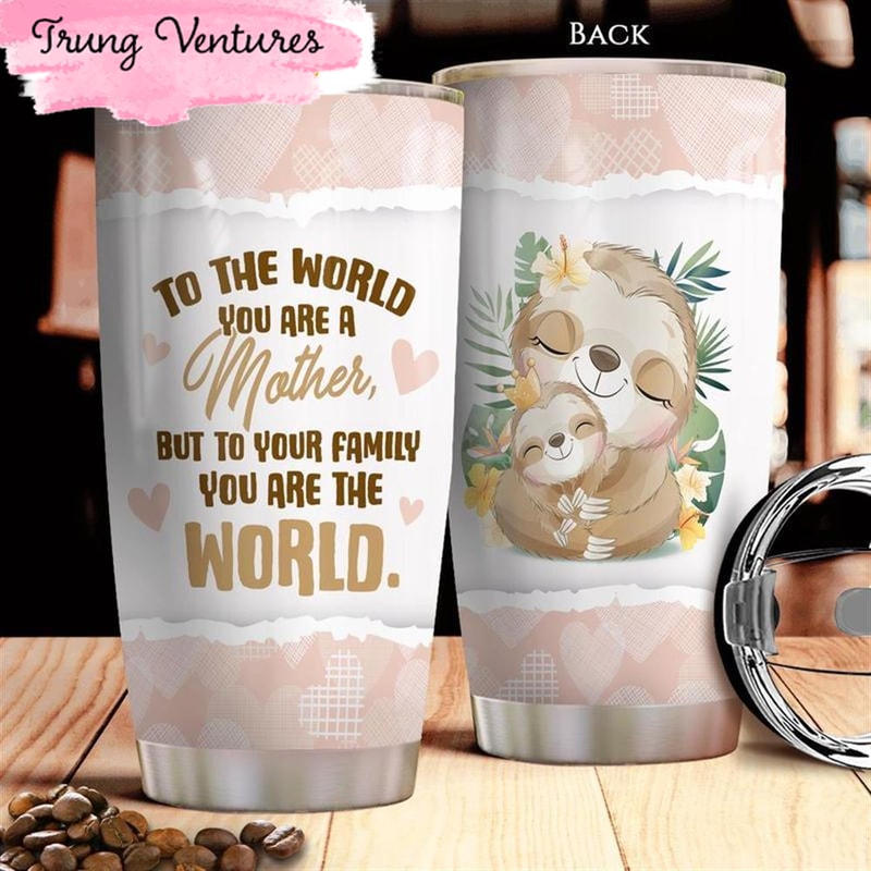 Sloth Mother Stainless Steel Tumbler Cup.jpg