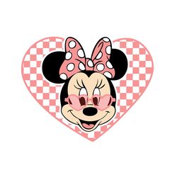 heart glasses minnie mouse head svg