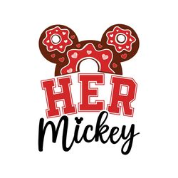 disney her mickey mouse donut head svg