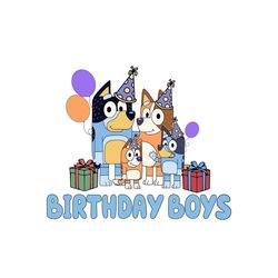 birthday boys bluey bingo heeler family svg