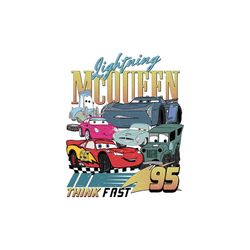 disney cars lightning mcqueen friends think fast png