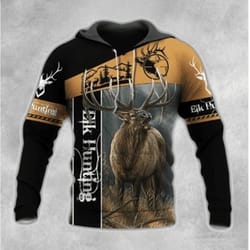 deer hunting all over print hoodie zip hoodie fleece hoodie 3d, love hunting hoodie zip hoodie 3d t54