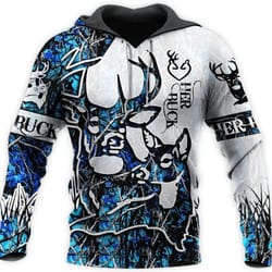 deer hunting all over print hoodie zip hoodie fleece hoodie 3d, love hunting hoodie zip hoodie 3d s46