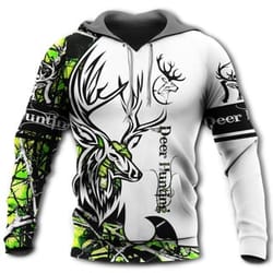deer hunting all over print hoodie zip hoodie fleece hoodie 3d, love hunting hoodie zip hoodie 3d m73