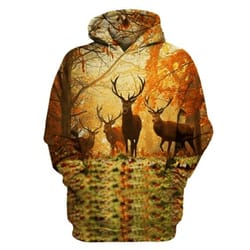 deer hunting all over print hoodie zip hoodie fleece hoodie 3d, love hunting hoodie zip hoodie 3d g57