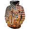 American Flag Deer Hunting All Over Print Hoodie Zip Hoodie Fleece Hoodie 3D, Love Hunting Hoodie Zip Hoodie 3D G80