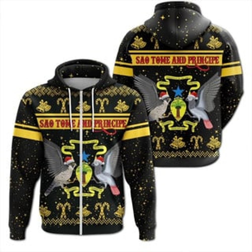 Sao Tome Viking All Over Print Hoodie Zip Hoodie Fleece Hoodie 3D, Love Hunting Hoodie Zip Hoodie 3D T473