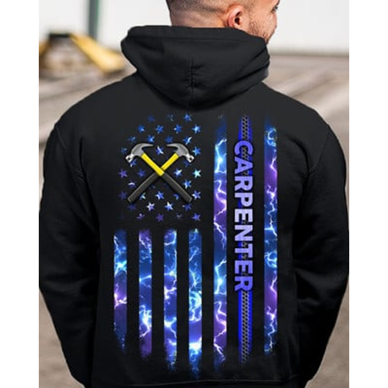 Proud Carpenter Viking All Over Print Hoodie Zip Hoodie Fleece Hoodie 3D, Love Hunting Hoodie Zip Hoodie 3D T653