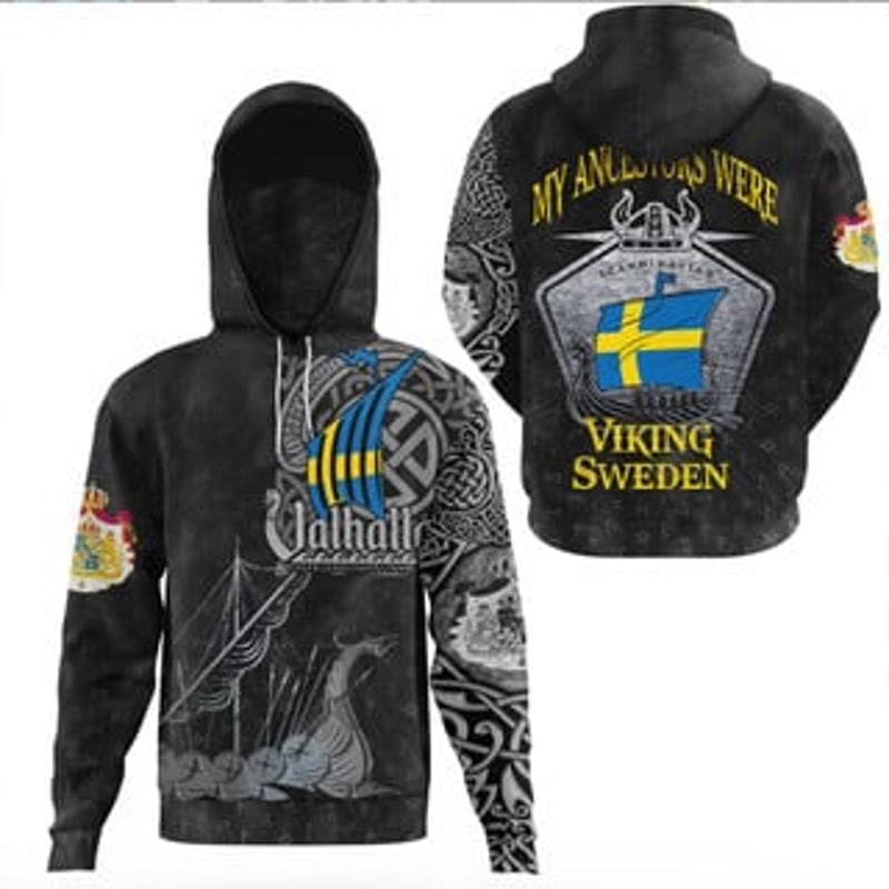 Drakkar Gaiter Viking All Over Print Hoodie Zip Hoodie Fleece Hoodie 3D, Love Hunting Hoodie Zip Hoodie 3D L34