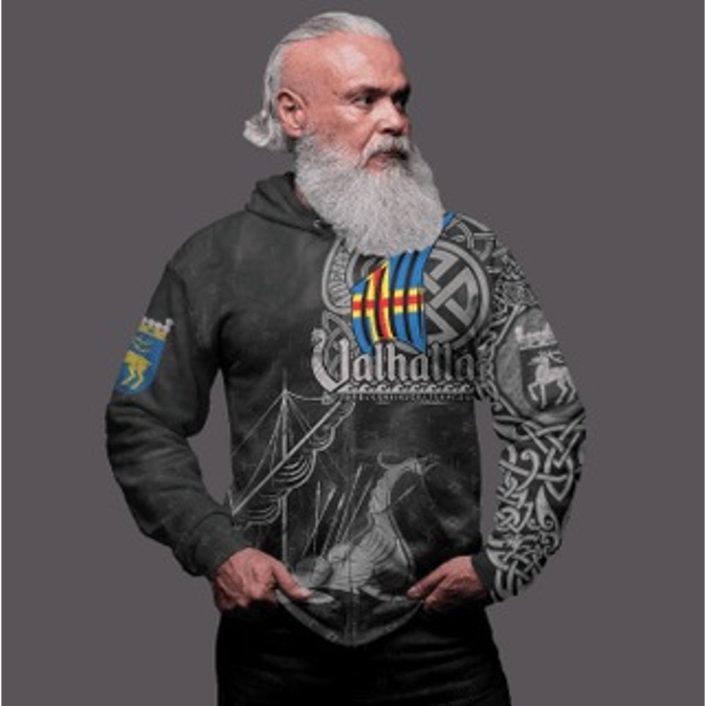 Drakkar Zip Hoodie Viking All Over Print Hoodie Zip Hoodie Fleece Hoodie 3D, Love Hunting Hoodie Zip Hoodie 3D L61