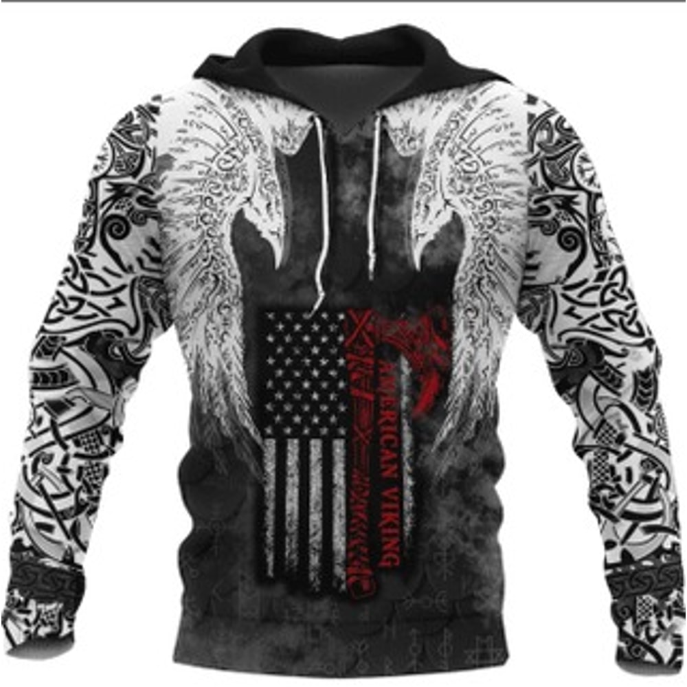 Mysticalaven American Ho Viking All Over Print Hoodie Zip Hoodie Fleece Hoodie 3D, Love Hunting Hoodie Zip Hoodie 3D L70