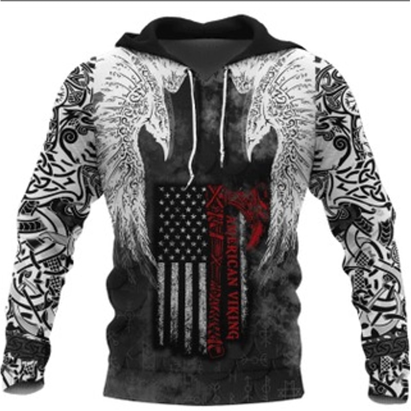Mysticalaven American Ho Viking All Over Print Hoodie Zip Hoodie Fleece Hoodie 3D, Love Hunting Hoodie Zip Hoodie 3D L70