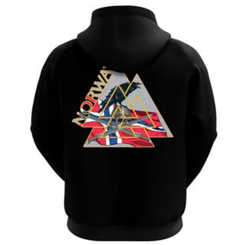 Norway Valknut Hoodie Viking All Over Print Hoodie Zip Hoodie Fleece Hoodie 3D, Love Hunting Hoodie Zip Hoodie 3D L141