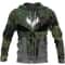 Skull Punisher Style Viking All Over Print Hoodie Zip Hoodie Fleece Hoodie 3D, Love Hunting Hoodie Zip Hoodie 3D L236