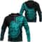 Sleipnir Turquoise Viking All Over Print Hoodie Zip Hoodie Fleece Hoodie 3D, Love Hunting Hoodie Zip Hoodie 3D L288