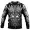 Blood Pattern Black Viking All Over Print Hoodie Zip Hoodie Fleece Hoodie 3D, Love Hunting Hoodie Zip Hoodie 3D L354