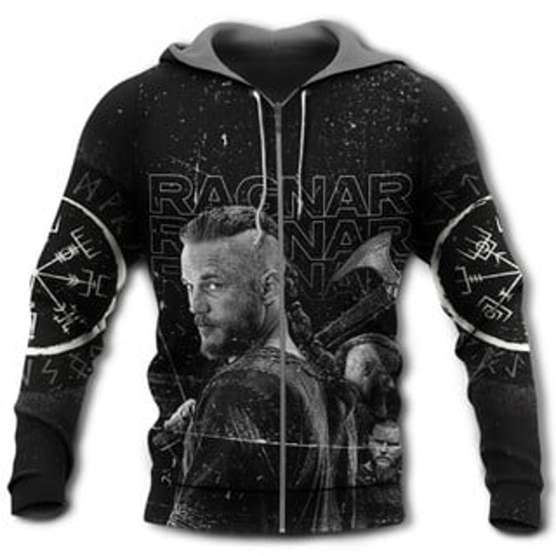 Made Me Stronger Viking All Over Print Hoodie Zip Hoodie Fleece Hoodie 3D, Love Hunting Hoodie Zip Hoodie 3D L373