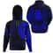 Odinaven Tattoo Blue Viking All Over Print Hoodie Zip Hoodie Fleece Hoodie 3D, Love Hunting Hoodie Zip Hoodie 3D L380