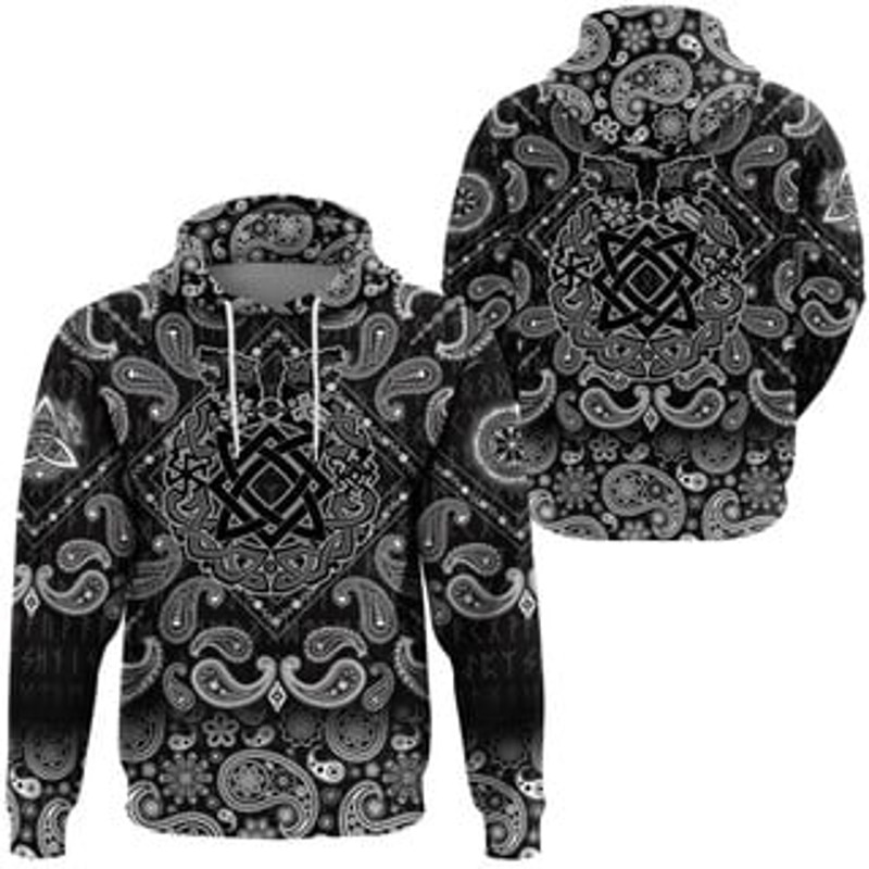 Ancient Slavic Ornament Viking All Over Print Hoodie Zip Hoodie Fleece Hoodie 3D, Love Hunting Hoodie Zip Hoodie 3D L461