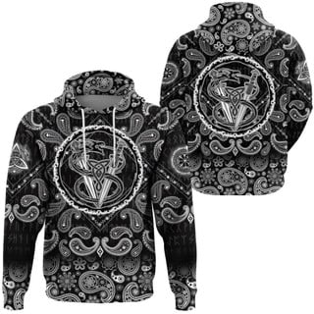 The and Dragon Viking All Over Print Hoodie Zip Hoodie Fleece Hoodie 3D, Love Hunting Hoodie Zip Hoodie 3D L506