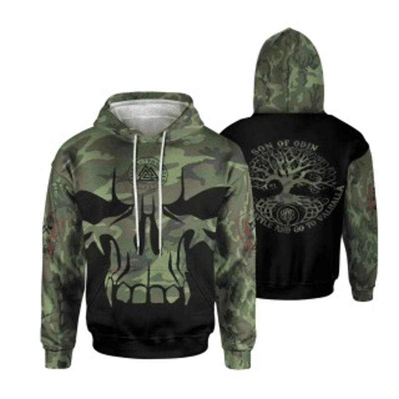 Clothing See You In Val Viking All Over Print Hoodie Zip Hoodie Fleece Hoodie 3D, Love Hunting Hoodie Zip Hoodie 3D L652