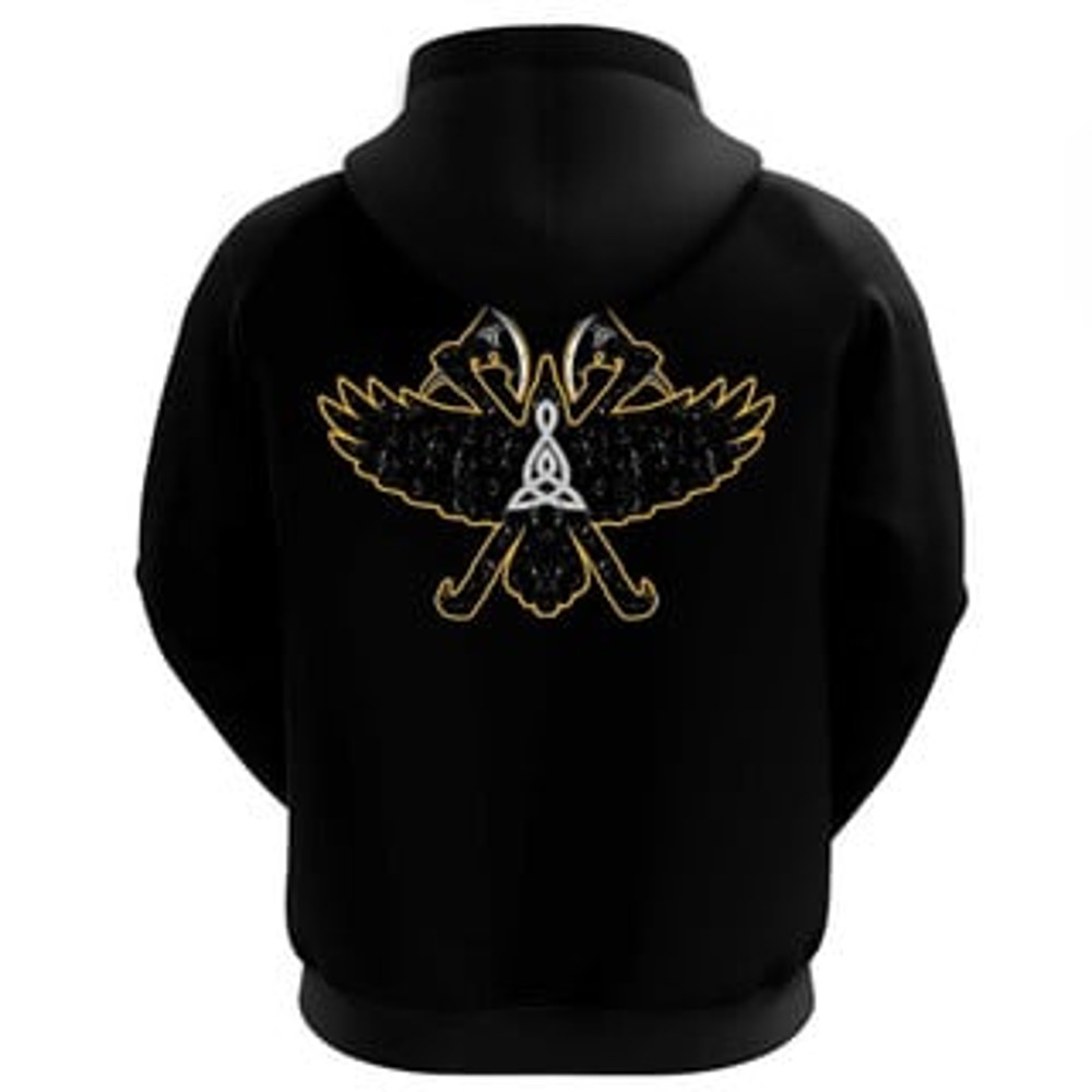 Vikingaven and DoubleRa Viking All Over Print Hoodie Zip Hoodie Fleece Hoodie 3D, Love Hunting Hoodie Zip Hoodie 3D L850