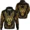 Warrior Gold Version Zi Viking All Over Print Hoodie Zip Hoodie Fleece Hoodie 3D, Love Hunting Hoodie Zip Hoodie 3D L858