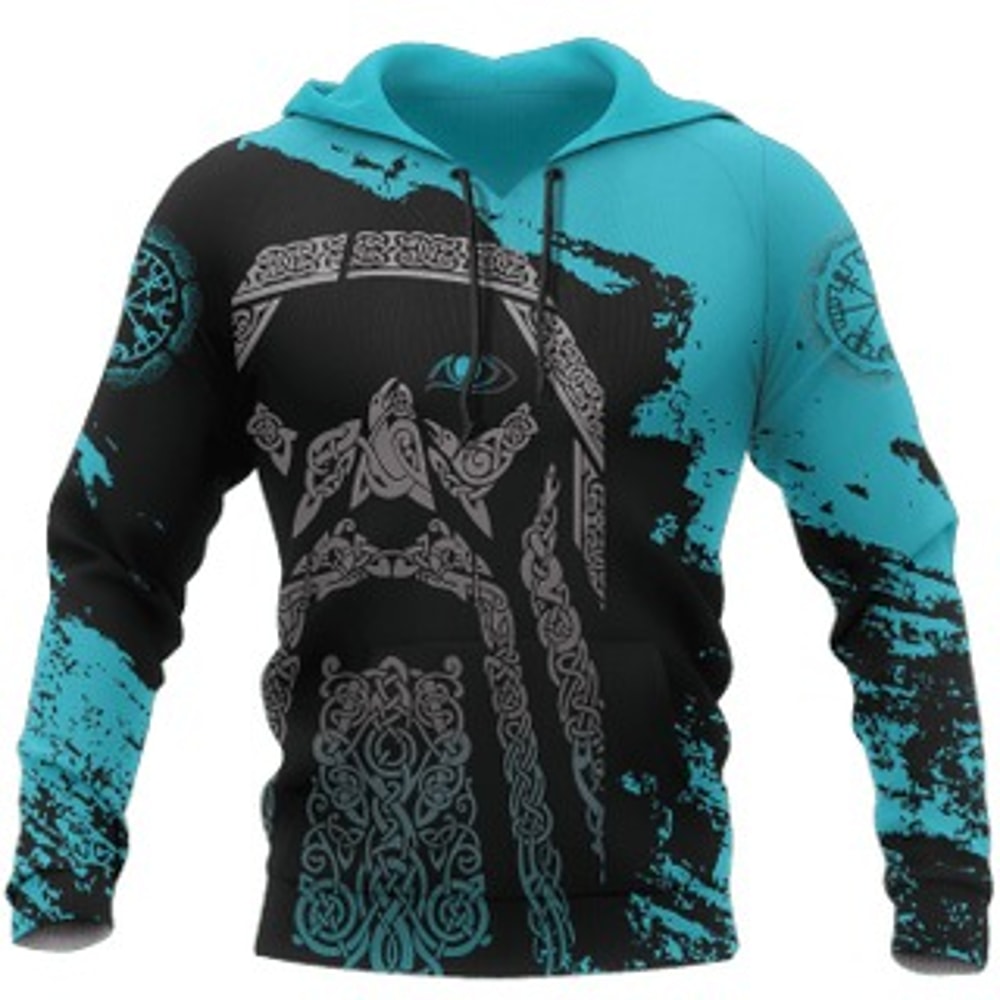 Patterns All Over Viking All Over Print Hoodie Zip Hoodie Fleece Hoodie 3D, Love Hunting Hoodie Zip Hoodie 3D L893