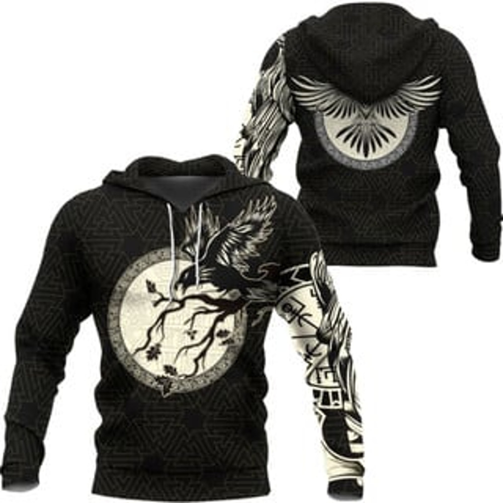3D All Over Print Viking All Over Print Hoodie Zip Hoodie Fleece Hoodie 3D, Love Hunting Hoodie Zip Hoodie 3D L912
