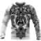 Black And White Design Viking All Over Print Hoodie Zip Hoodie Fleece Hoodie 3D, Love Hunting Hoodie Zip Hoodie 3D L938