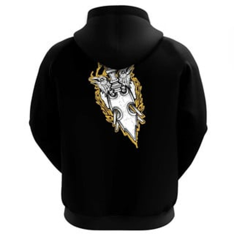 Vikingaven Art Viking All Over Print Hoodie Zip Hoodie Fleece Hoodie 3D, Love Hunting Hoodie Zip Hoodie 3D L968