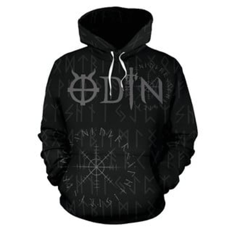 Odin God Of Viking All Over Print Hoodie Zip Hoodie Fleece Hoodie 3D, Love Hunting Hoodie Zip Hoodie 3D L993
