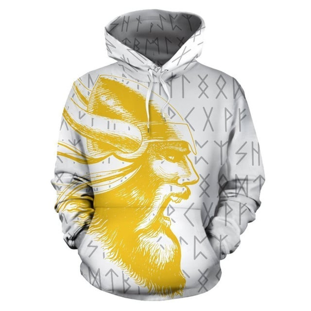 Warrior Viking All Over Print Hoodie Zip Hoodie Fleece Hoodie 3D, Love Hunting Hoodie Zip Hoodie 3D L1089