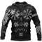 Black Vegvisir Hugin A Viking All Over Print Hoodie Zip Hoodie Fleece Hoodie 3D, Love Hunting Hoodie Zip Hoodie 3D L1208