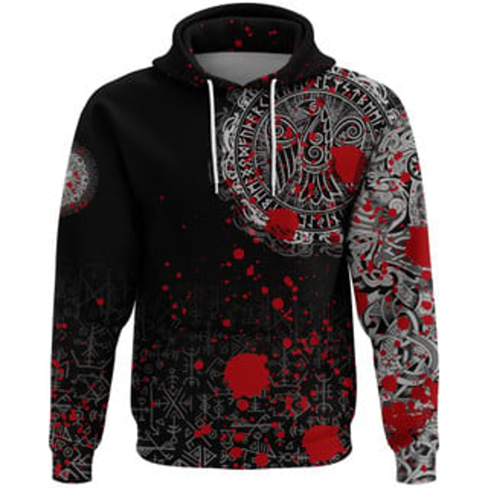 Hoodieaven Celtic Tatt Viking All Over Print Hoodie Zip Hoodie Fleece Hoodie 3D, Love Hunting Hoodie Zip Hoodie 3D L1287