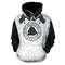 Fenrir Wolf Black And Viking All Over Print Hoodie Zip Hoodie Fleece Hoodie 3D, Love Hunting Hoodie Zip Hoodie 3D L1297