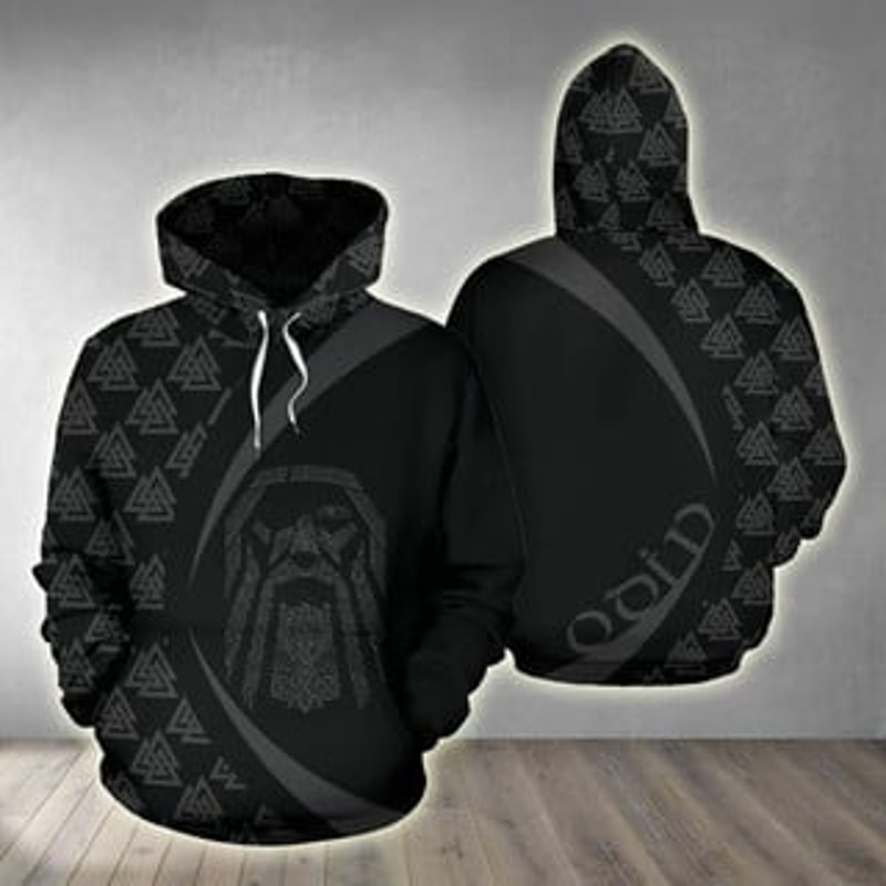Odin The Norse God Viking All Over Print Hoodie Zip Hoodie Fleece Hoodie 3D, Love Hunting Hoodie Zip Hoodie 3D L1372
