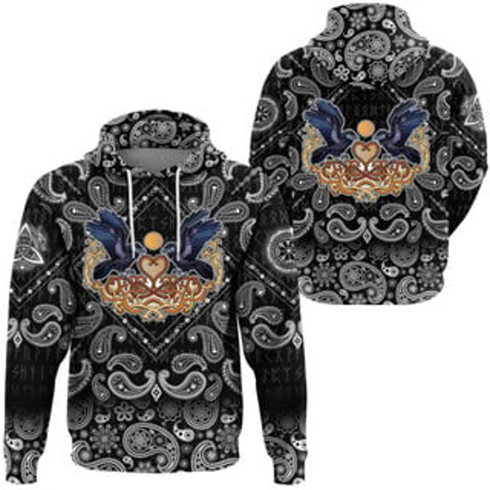 Ornament Colorful Viking All Over Print Hoodie Zip Hoodie Fleece Hoodie 3D, Love Hunting Hoodie Zip Hoodie 3D L1432
