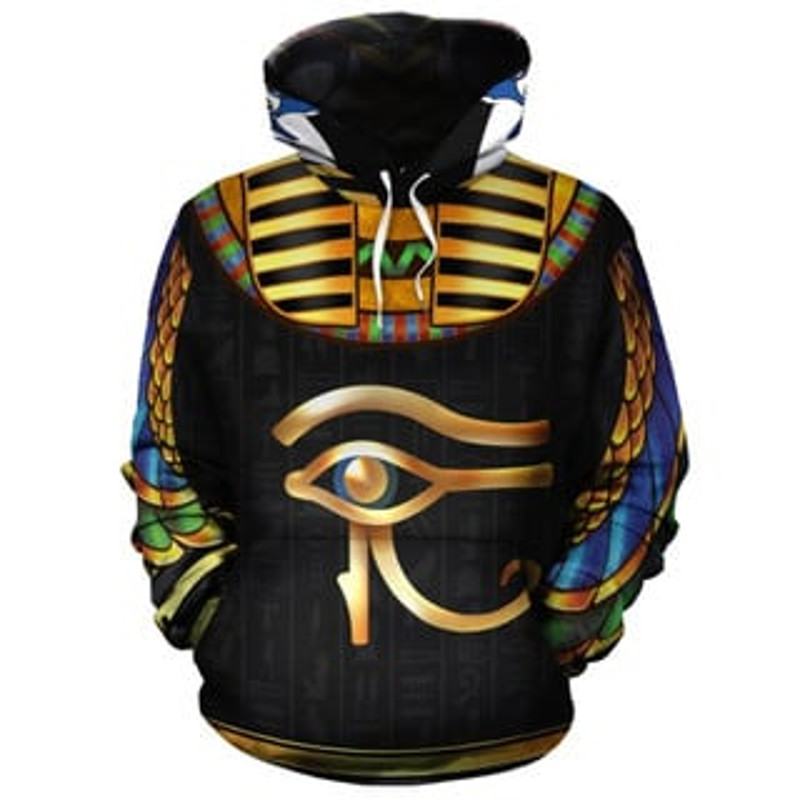 Horus Cosplay Viking All Over Print Hoodie Zip Hoodie Fleece Hoodie 3D, Love Hunting Hoodie Zip Hoodie 3D L1474