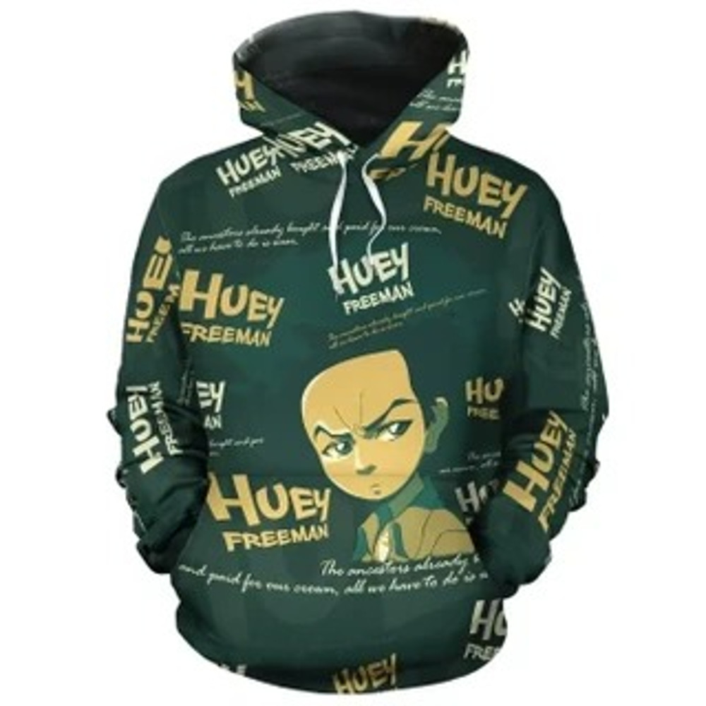 Huey Freeman Hoodie Viking All Over Print Hoodie Zip Hoodie Fleece Hoodie 3D, Love Hunting Hoodie Zip Hoodie 3D L1489