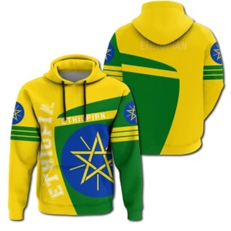 Ethiopia Hoodie Sport Viking All Over Print Hoodie Zip Hoodie Fleece Hoodie 3D, Love Hunting Hoodie Zip Hoodie 3D L1792