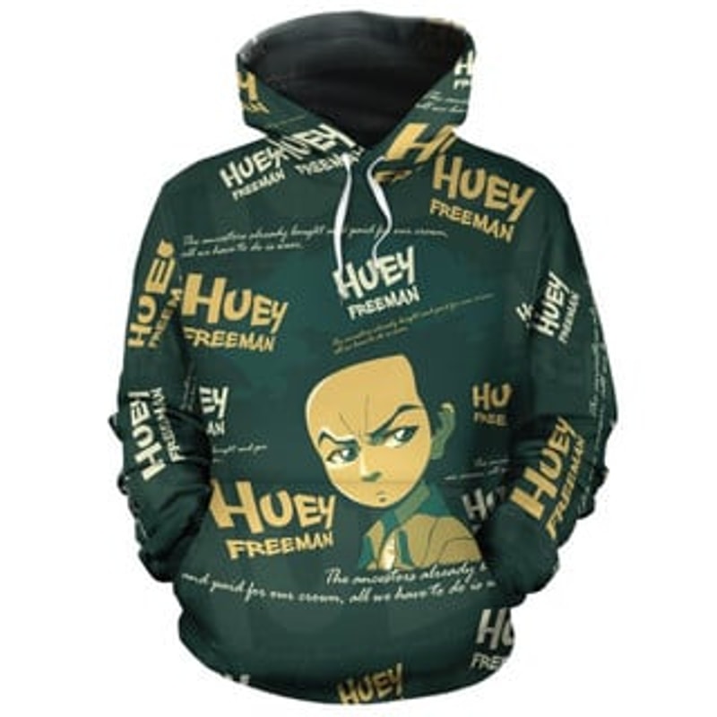 Huey Freeman Viking All Over Print Hoodie Zip Hoodie Fleece Hoodie 3D, Love Hunting Hoodie Zip Hoodie 3D L1804