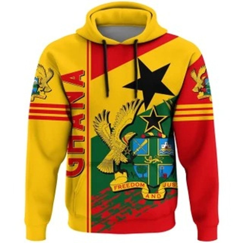 Ghana Hoodie Quarter Viking All Over Print Hoodie Zip Hoodie Fleece Hoodie 3D, Love Hunting Hoodie Zip Hoodie 3D L1822