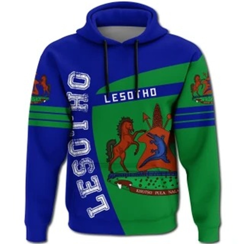 Lesotho Hoodie Sport Viking All Over Print Hoodie Zip Hoodie Fleece Hoodie 3D, Love Hunting Hoodie Zip Hoodie 3D L1862