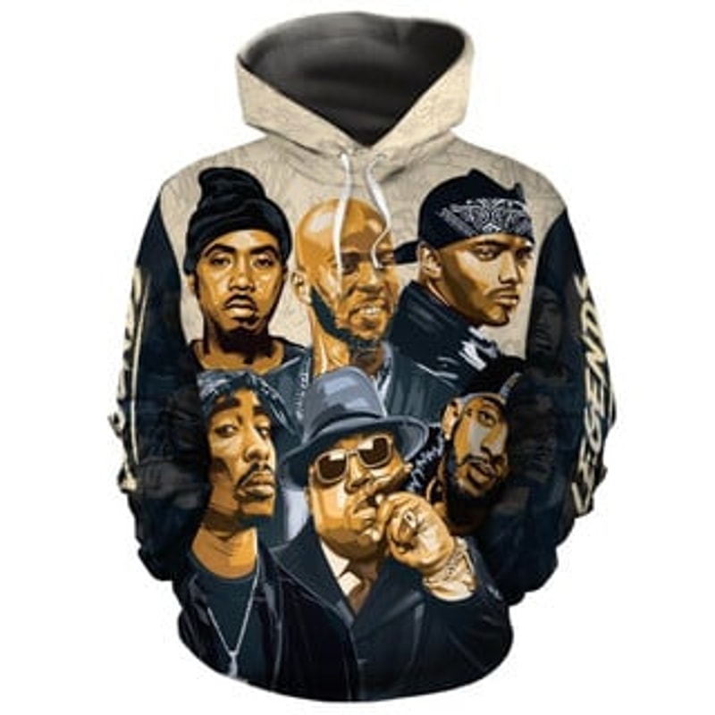 Hip Hop Legends Hoodie Viking All Over Print Hoodie Zip Hoodie Fleece Hoodie 3D, Love Hunting Hoodie Zip Hoodie 3D L1879